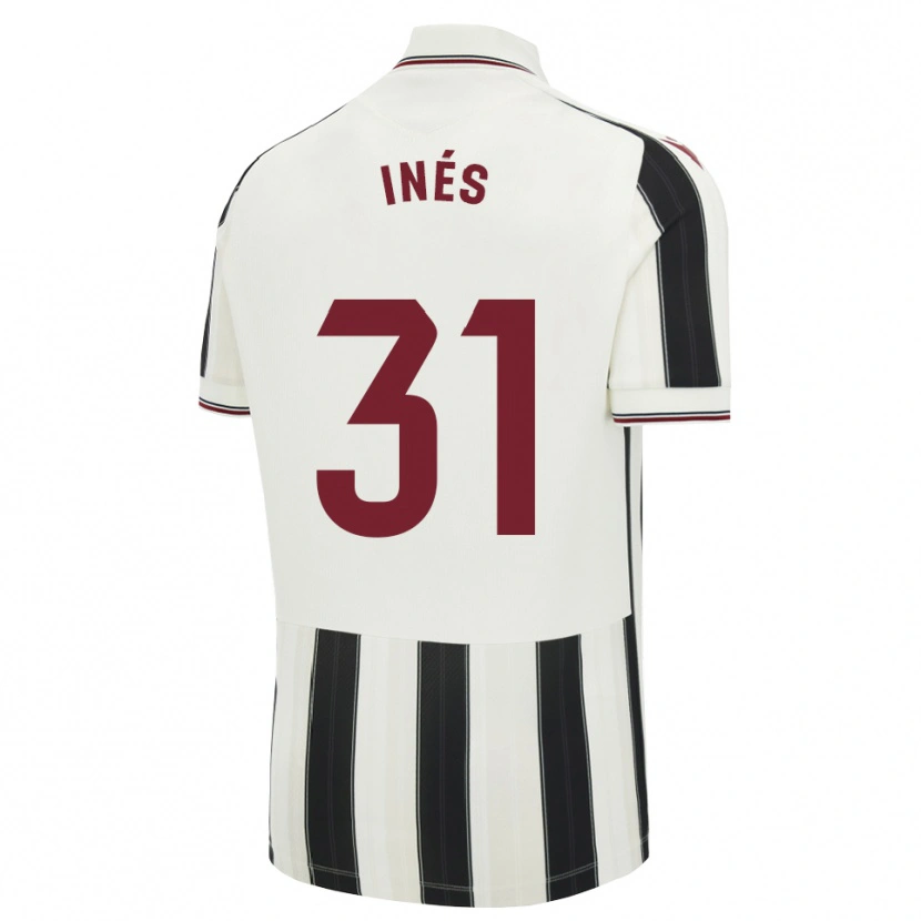 Danxen Niño Camiseta Inés Rizo #31 Negro Blanco Rojo 2ª Equipación 2026/27 La Camisa México