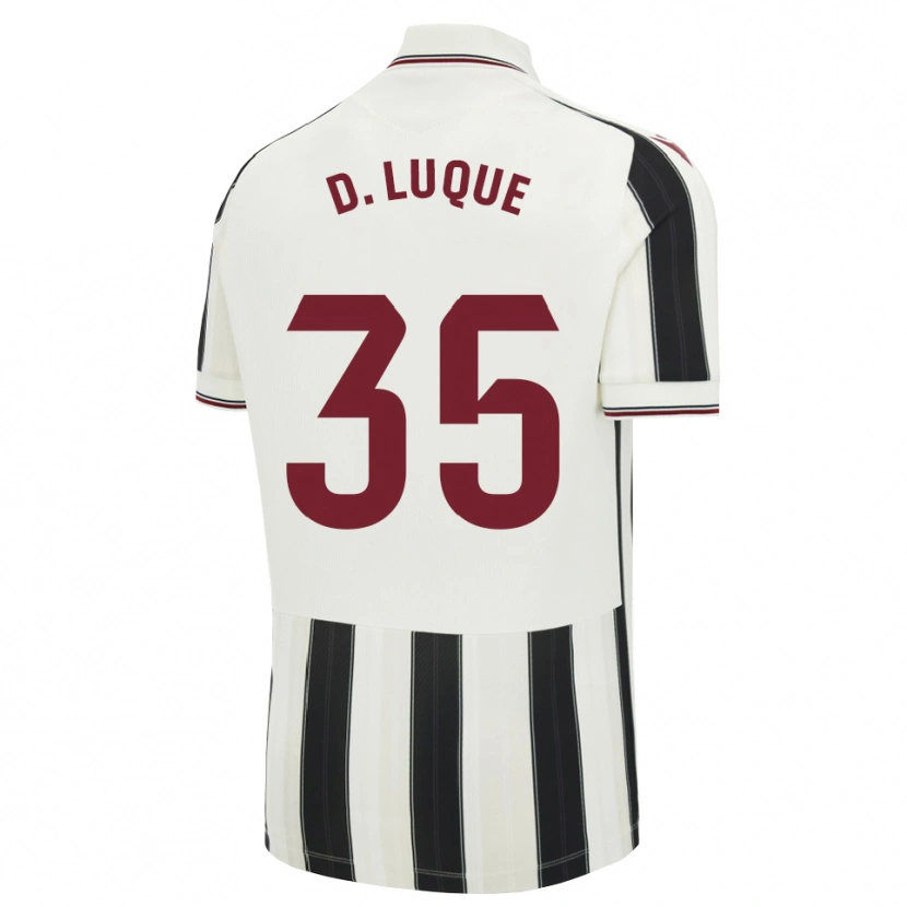 Danxen Niño Camiseta Daniela Luque Fernández #35 Negro Blanco Rojo 2ª Equipación 2026/27 La Camisa México