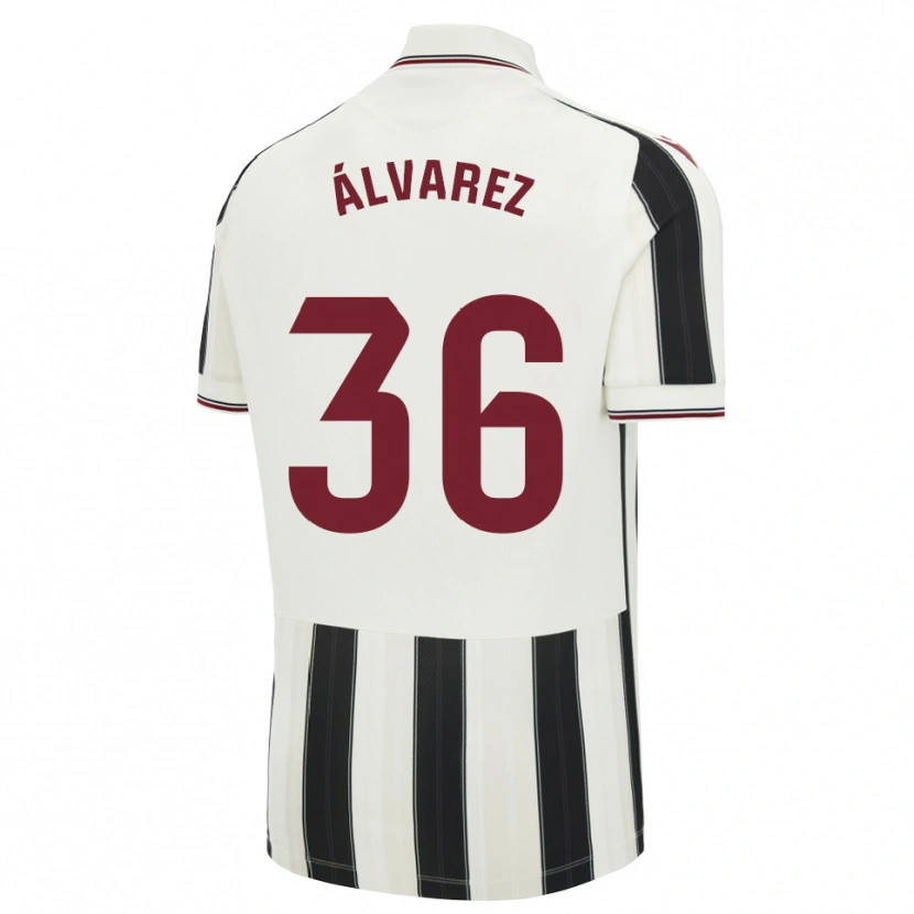 Danxen Niño Camiseta Anna Álvarez #36 Negro Blanco Rojo 2ª Equipación 2026/27 La Camisa México