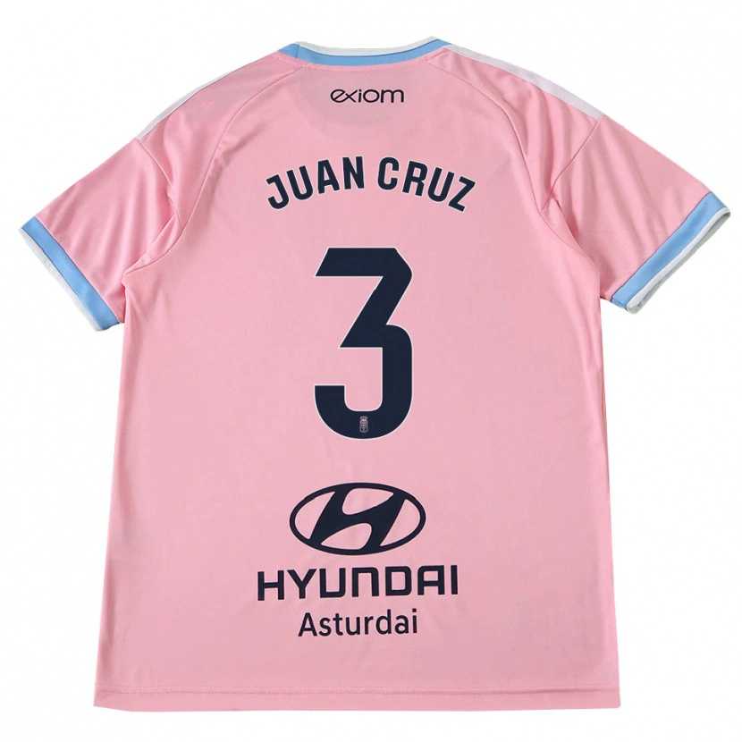 Danxen Niño Camiseta Juan Cruz #3 Azul Aciano Rosa 2ª Equipación 2026/27 La Camisa México