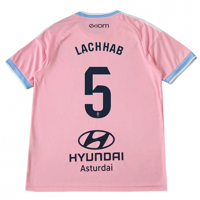 Danxen Niño Camiseta Youness Lachhab #5 Azul Aciano Rosa 2ª Equipación 2026/27 La Camisa México