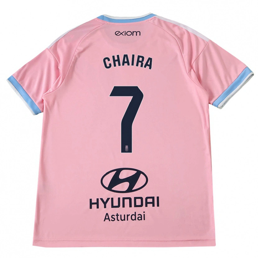 Danxen Niño Camiseta Ilyas Chaira #7 Azul Aciano Rosa 2ª Equipación 2026/27 La Camisa México