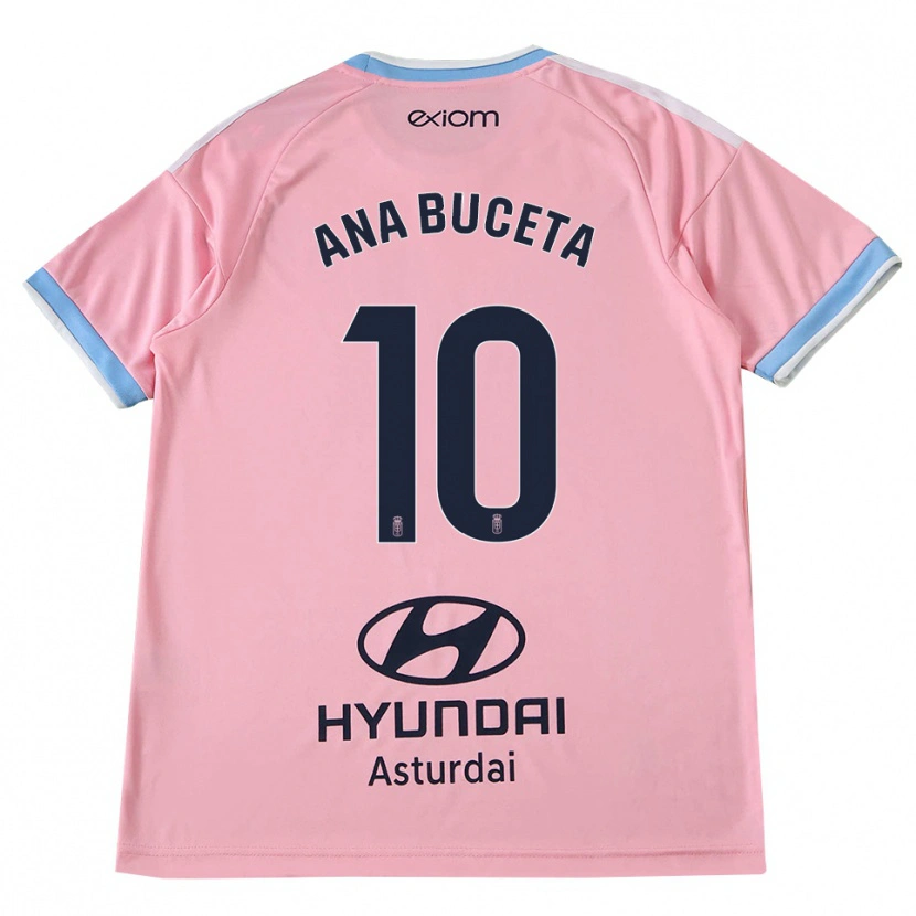 Danxen Niño Camiseta Ana Buceta #10 Azul Aciano Rosa 2ª Equipación 2026/27 La Camisa México