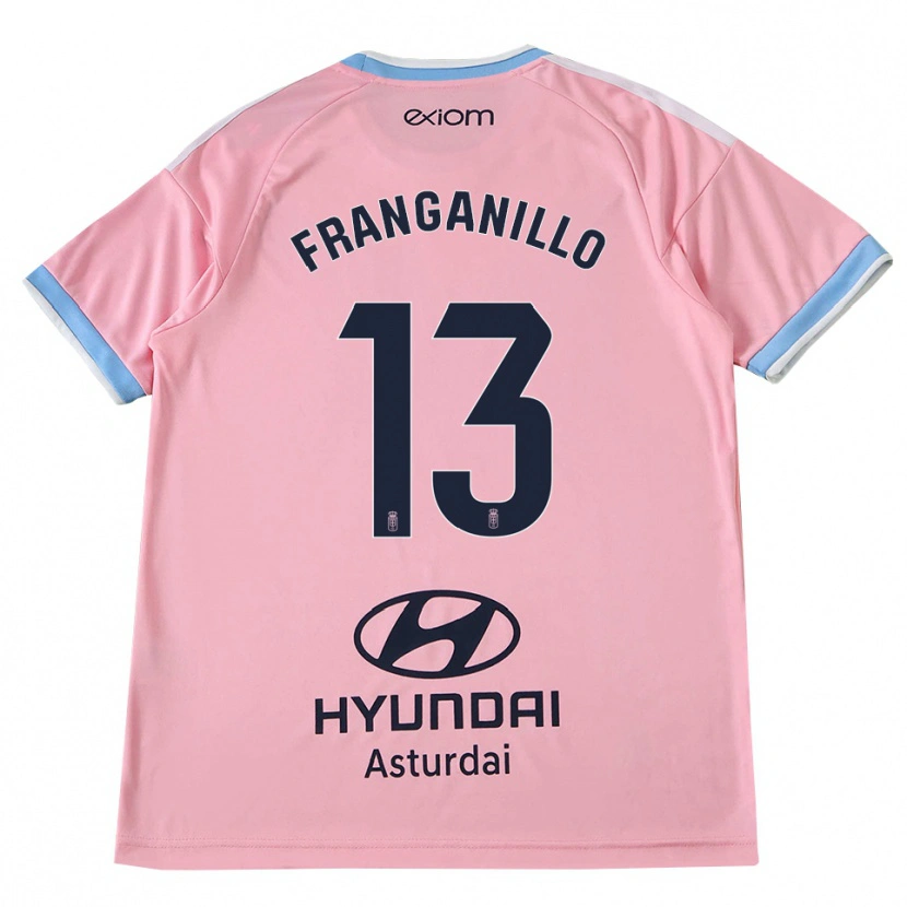 Danxen Niño Camiseta Samu Franganillo #13 Azul Aciano Rosa 2ª Equipación 2026/27 La Camisa México