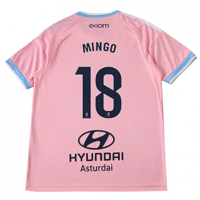 Danxen Niño Camiseta Víctor Mingo #18 Azul Aciano Rosa 2ª Equipación 2026/27 La Camisa México