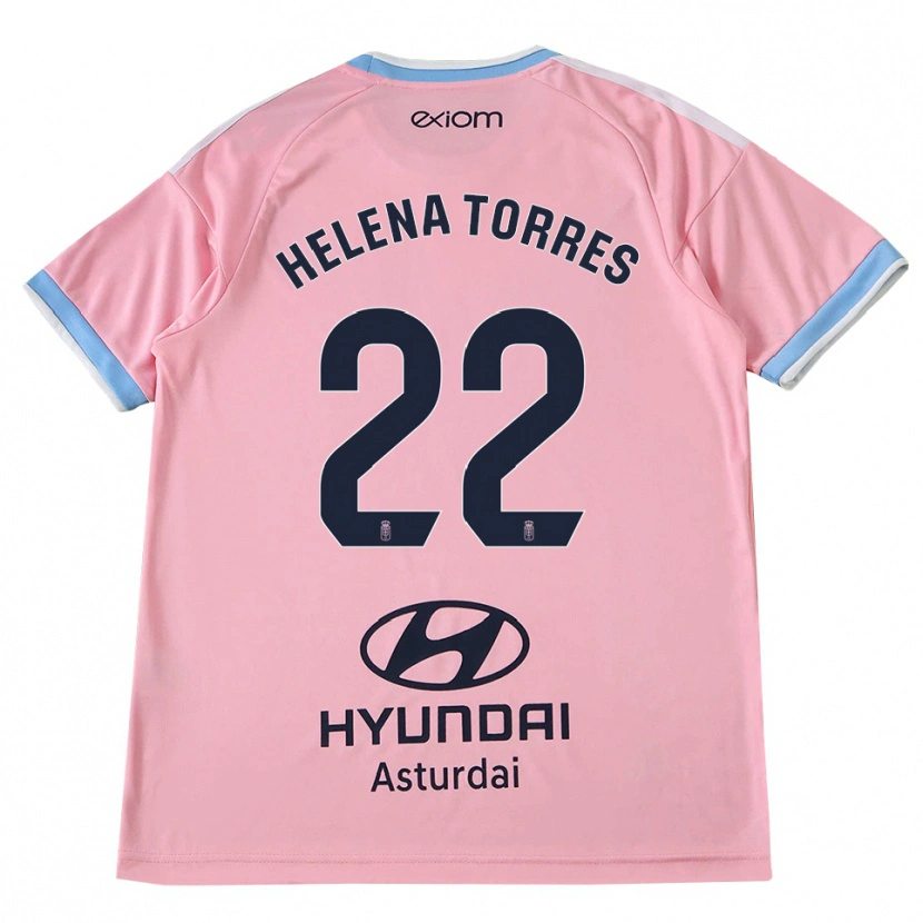 Danxen Niño Camiseta Helena Torres Maiquez #22 Azul Aciano Rosa 2ª Equipación 2026/27 La Camisa México
