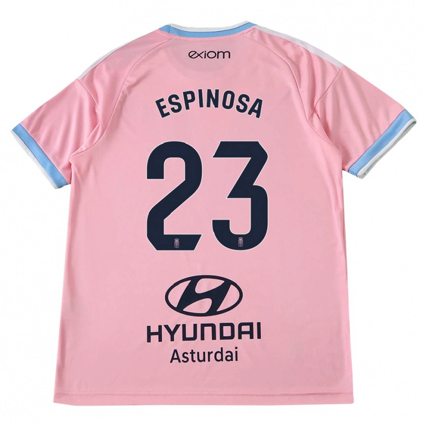 Danxen Niño Camiseta Diego Espinosa #23 Azul Aciano Rosa 2ª Equipación 2026/27 La Camisa México