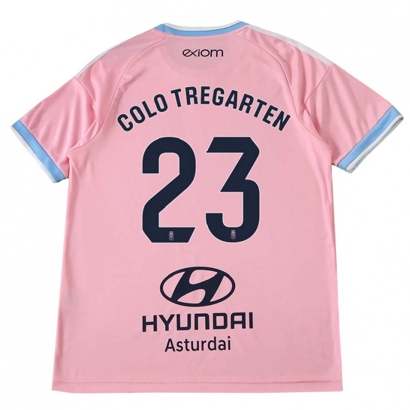 Danxen Niño Camiseta Colo Tregarten #23 Azul Aciano Rosa 2ª Equipación 2026/27 La Camisa México