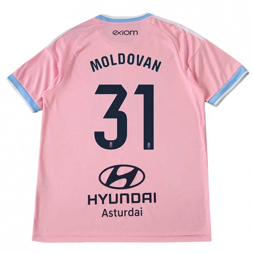 Danxen Niño Camiseta Horațiu Moldovan #31 Azul Aciano Rosa 2ª Equipación 2026/27 La Camisa México
