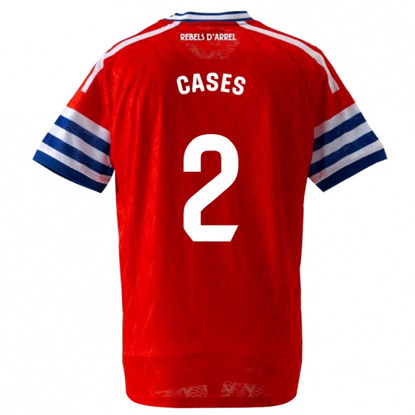 Danxen Niño Camiseta Arnau Cases #2 Azul Real Rojo 2ª Equipación 2026/27 La Camisa México