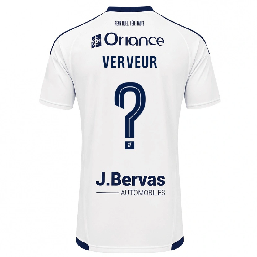 Danxen Niño Camiseta Titouan Verveur #0 Azul Marino Blanco 2ª Equipación 2026/27 La Camisa México
