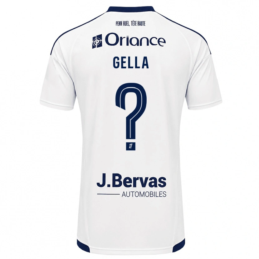 Danxen Niño Camiseta Evaelle Gella #0 Azul Marino Blanco 2ª Equipación 2026/27 La Camisa México