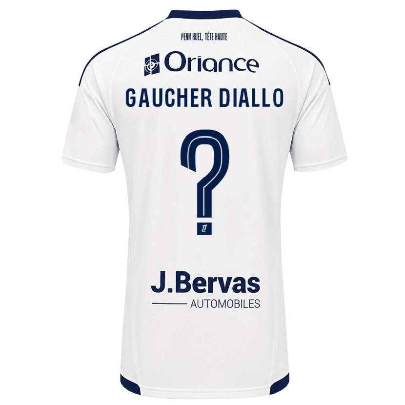 Danxen Niño Camiseta Coumba Gaucher Diallo #0 Azul Marino Blanco 2ª Equipación 2026/27 La Camisa México