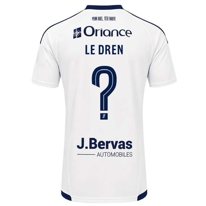 Danxen Niño Camiseta Enora Le Dren #0 Azul Marino Blanco 2ª Equipación 2026/27 La Camisa México