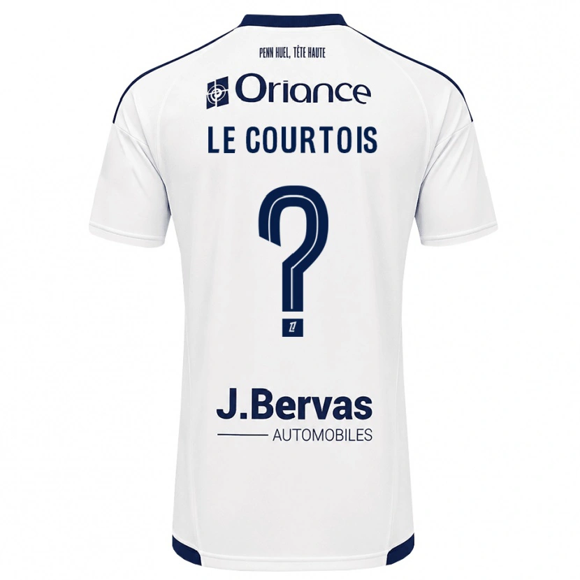 Danxen Niño Camiseta Loan Le Courtois #0 Azul Marino Blanco 2ª Equipación 2026/27 La Camisa México