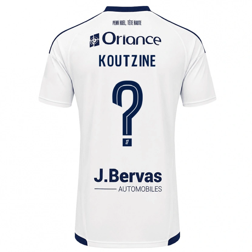 Danxen Niño Camiseta Camille Koutzine #0 Azul Marino Blanco 2ª Equipación 2026/27 La Camisa México