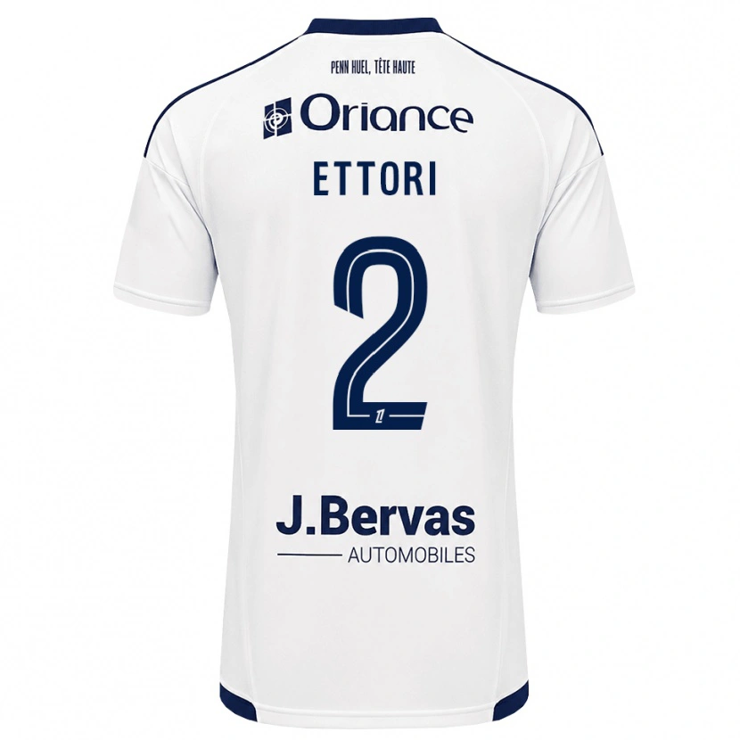 Danxen Niño Camiseta Ilan Ettori #2 Azul Marino Blanco 2ª Equipación 2026/27 La Camisa México
