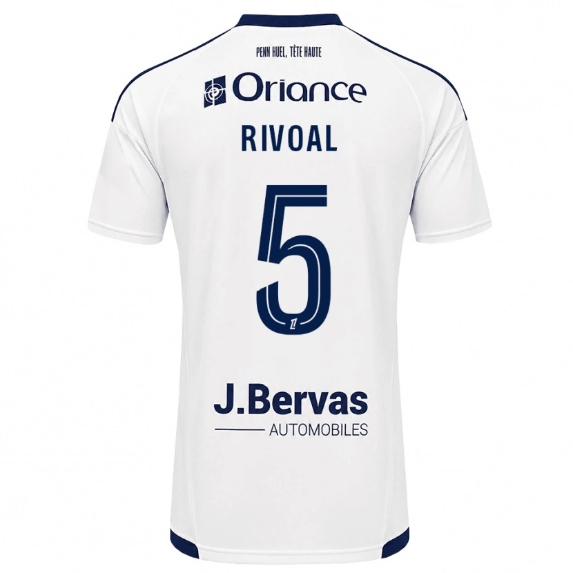 Danxen Niño Camiseta Paul Rivoal #5 Azul Marino Blanco 2ª Equipación 2026/27 La Camisa México