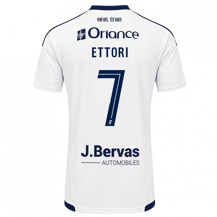 Danxen Niño Camiseta Yanis Ettori #7 Azul Marino Blanco 2ª Equipación 2026/27 La Camisa México