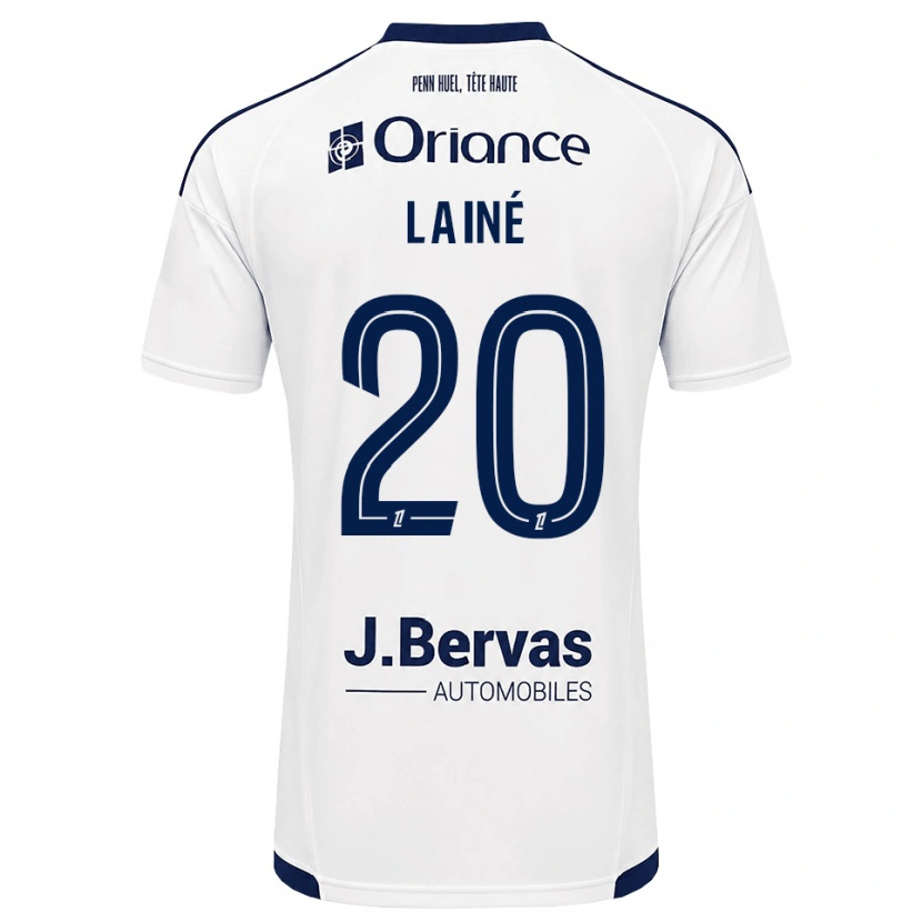Danxen Niño Camiseta Mathis Lainé #20 Azul Marino Blanco 2ª Equipación 2026/27 La Camisa México