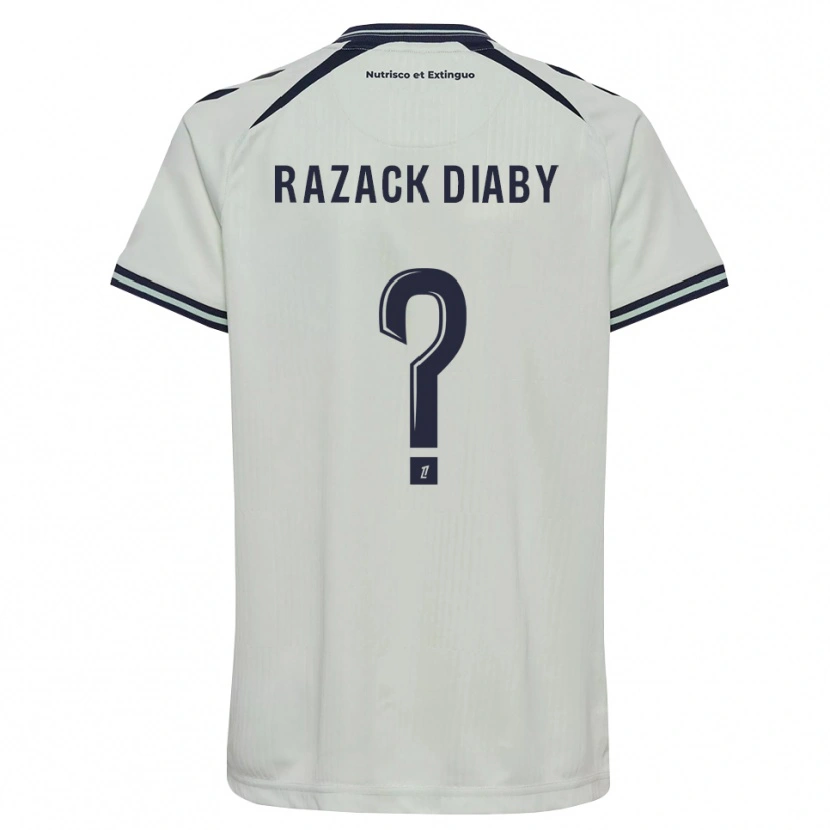 Danxen Niño Camiseta Abdoul Razack Diaby #0 Azul Medianoche Blanco 2ª Equipación 2026/27 La Camisa México