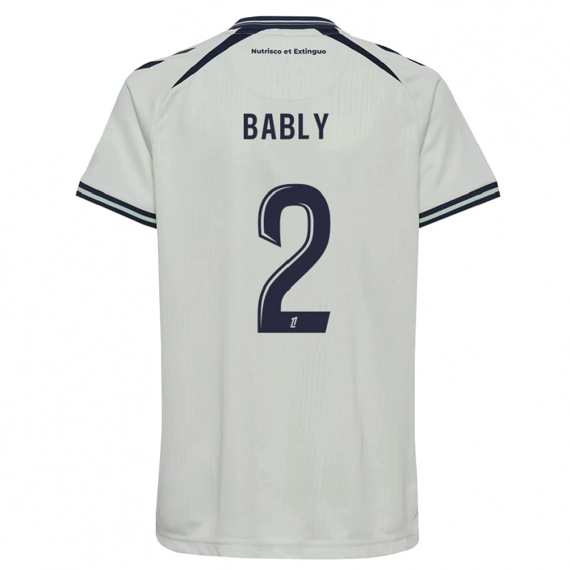 Danxen Niño Camiseta Emmanuel Bably #2 Azul Medianoche Blanco 2ª Equipación 2026/27 La Camisa México