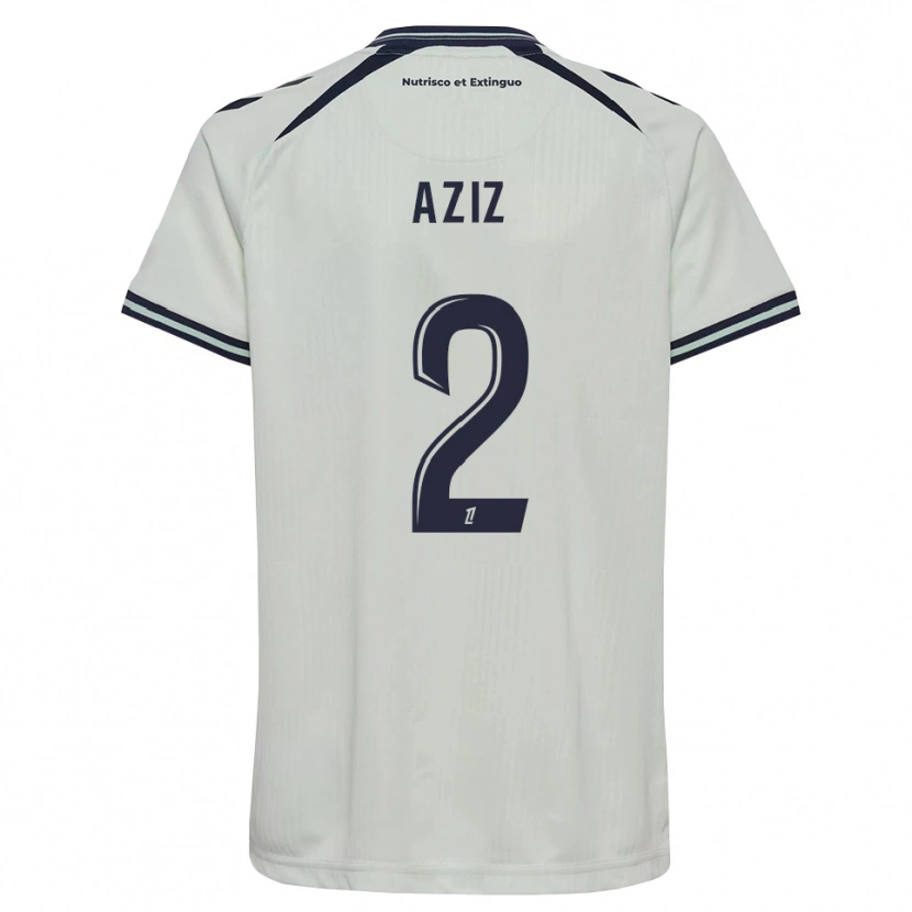 Danxen Niño Camiseta Hayman Aziz #2 Azul Medianoche Blanco 2ª Equipación 2026/27 La Camisa México