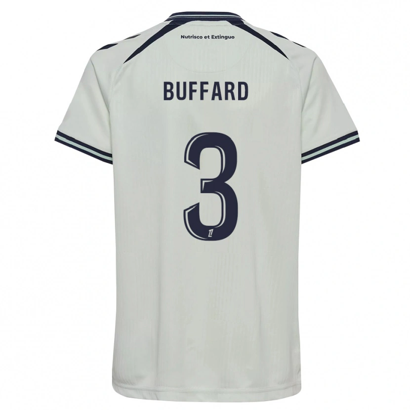 Danxen Niño Camiseta Matthieu Buffard #3 Azul Medianoche Blanco 2ª Equipación 2026/27 La Camisa México