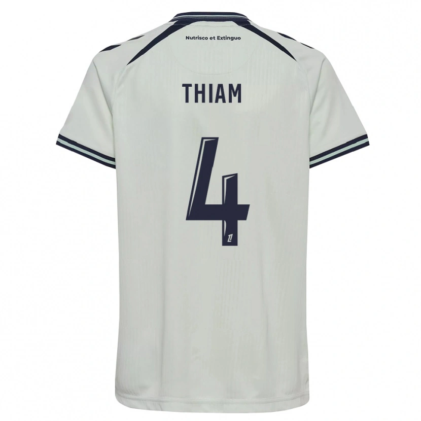 Danxen Niño Camiseta Tidjani Thiam #4 Azul Medianoche Blanco 2ª Equipación 2026/27 La Camisa México