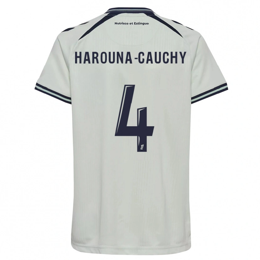 Danxen Niño Camiseta Yllian Harouna-Cauchy #4 Azul Medianoche Blanco 2ª Equipación 2026/27 La Camisa México
