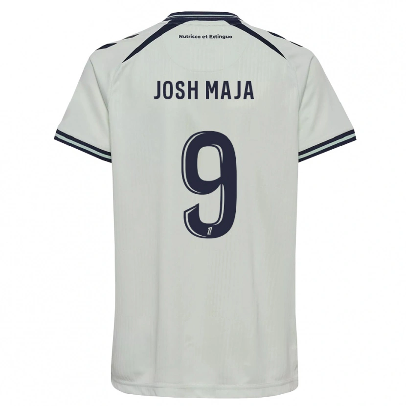 Danxen Niño Camiseta Josh Maja #9 Azul Medianoche Blanco 2ª Equipación 2026/27 La Camisa México