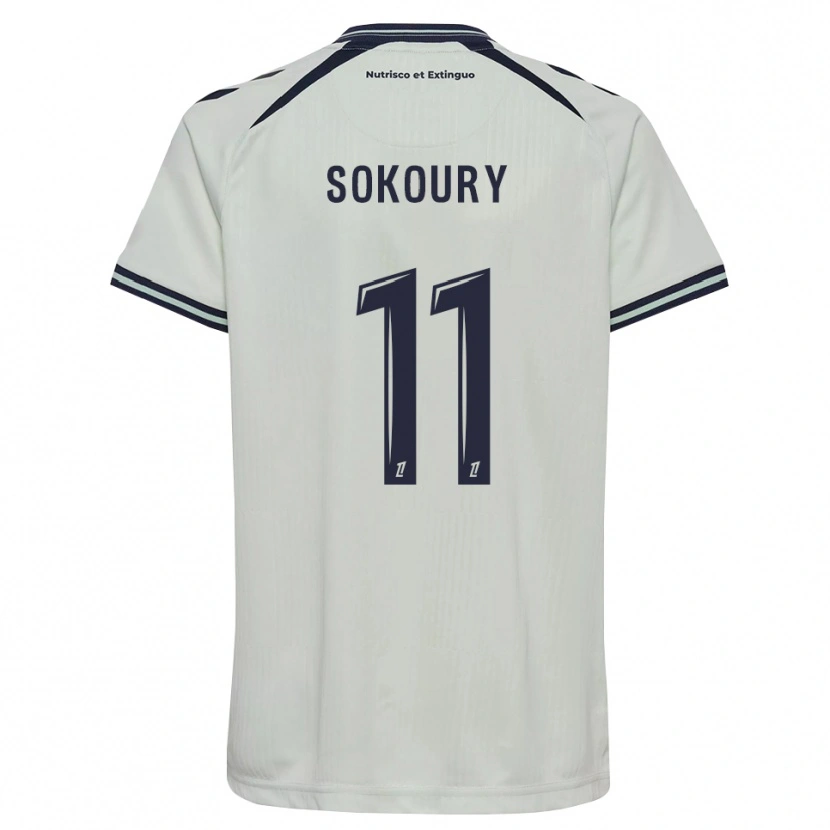 Danxen Niño Camiseta Junior Sokoury #11 Azul Medianoche Blanco 2ª Equipación 2026/27 La Camisa México