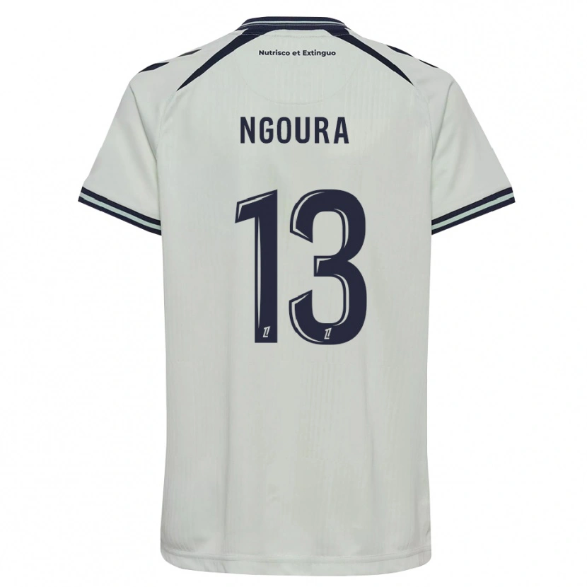 Danxen Niño Camiseta Steve Ngoura #13 Azul Medianoche Blanco 2ª Equipación 2026/27 La Camisa México