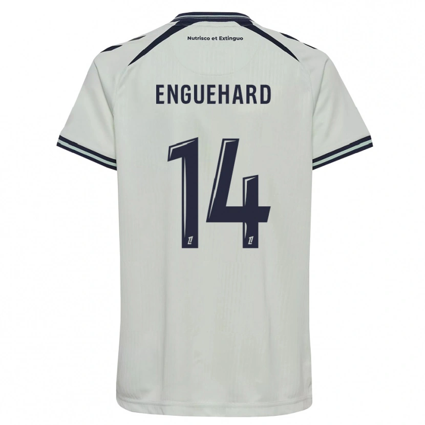 Danxen Niño Camiseta Romane Enguehard #14 Azul Medianoche Blanco 2ª Equipación 2026/27 La Camisa México
