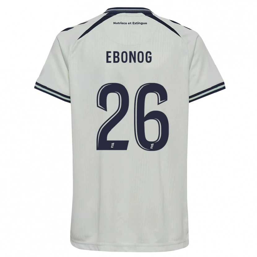 Danxen Niño Camiseta Simon Ebonog #26 Azul Medianoche Blanco 2ª Equipación 2026/27 La Camisa México