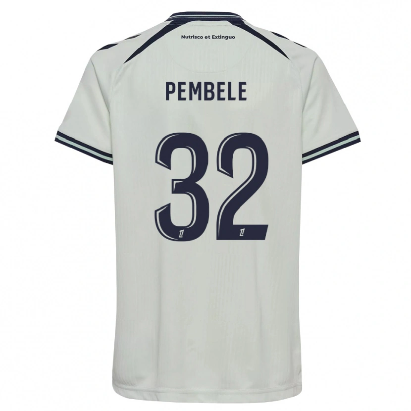Danxen Niño Camiseta Timothée Pembélé #32 Azul Medianoche Blanco 2ª Equipación 2026/27 La Camisa México