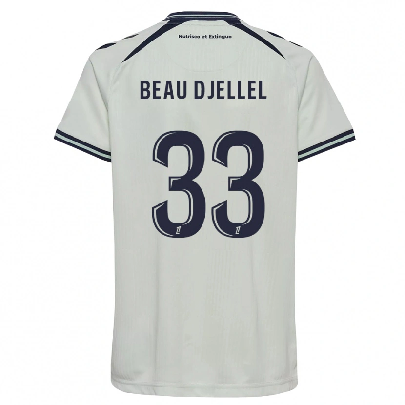 Danxen Niño Camiseta Yanis Beau Djellel #33 Azul Medianoche Blanco 2ª Equipación 2026/27 La Camisa México