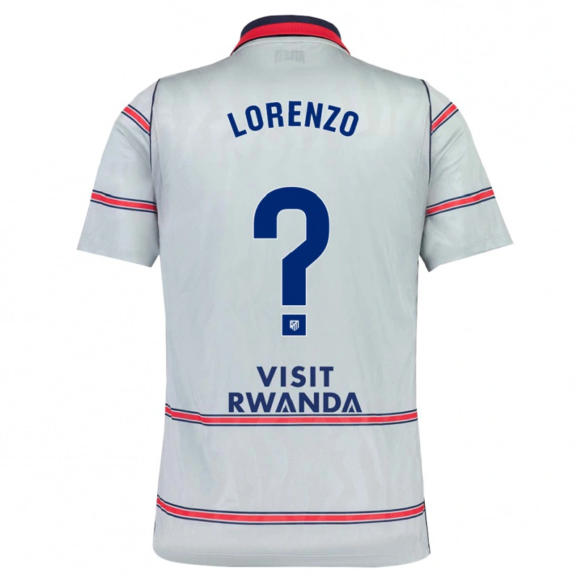 Danxen Niño Camiseta Óscar Lorenzo #0 Gris Rojo Azul Marino Equipación Tercera 2026/27 La Camisa México