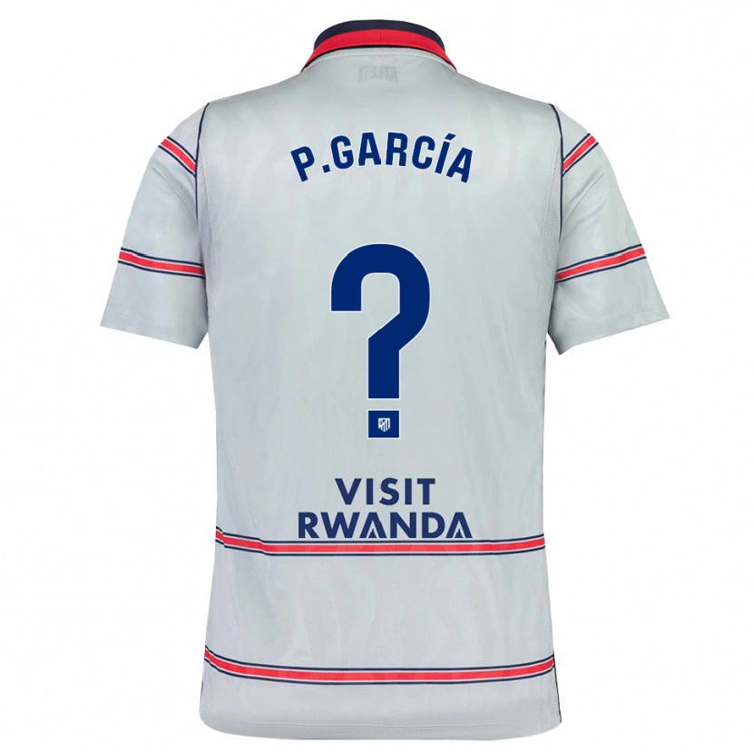Danxen Niño Camiseta Pablo García #0 Gris Rojo Azul Marino Equipación Tercera 2026/27 La Camisa México