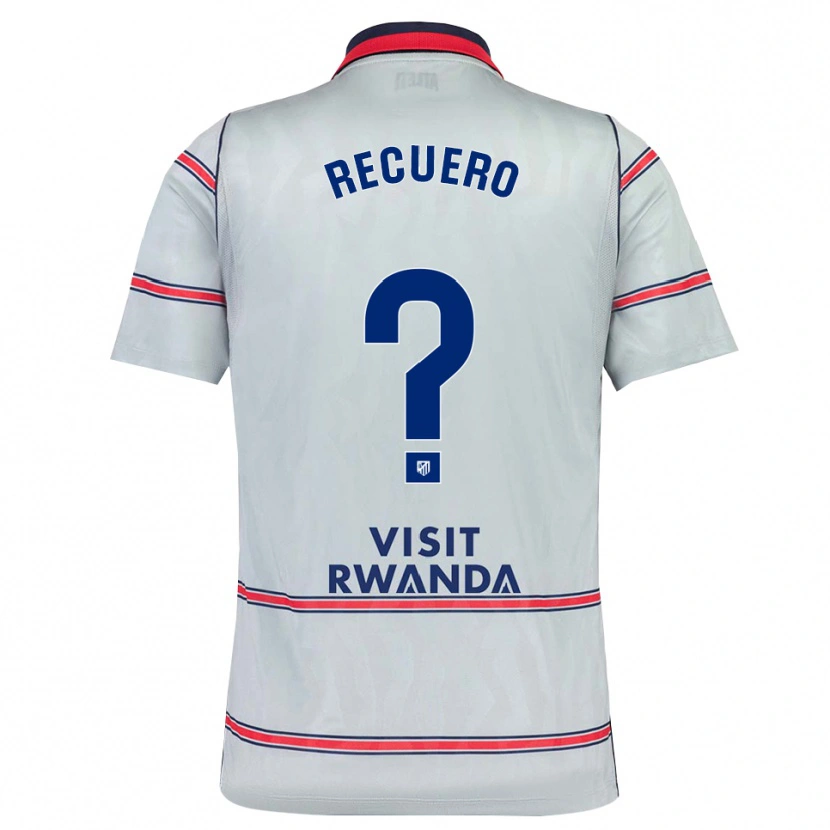 Danxen Niño Camiseta Aitor Recuero #0 Gris Rojo Azul Marino Equipación Tercera 2026/27 La Camisa México