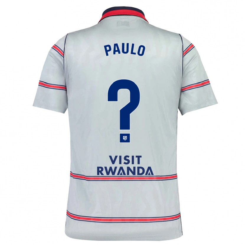 Danxen Niño Camiseta Marcos Paulo #0 Gris Rojo Azul Marino Equipación Tercera 2026/27 La Camisa México