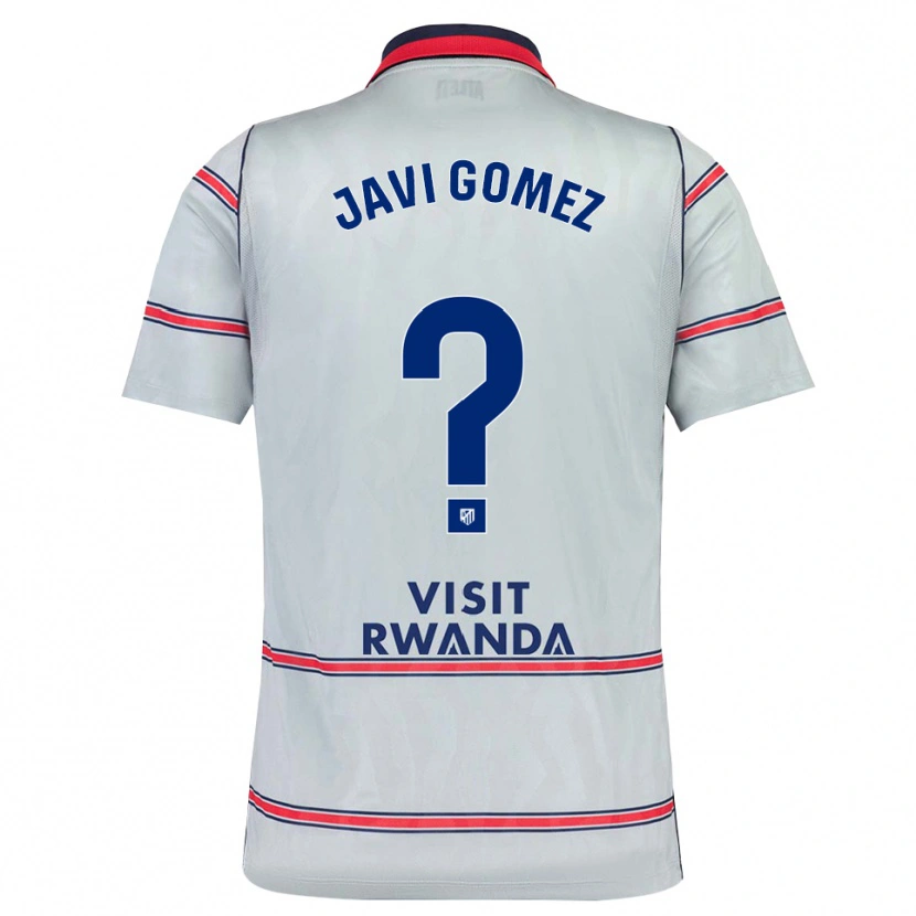 Danxen Niño Camiseta Javi Gomez #0 Gris Rojo Azul Marino Equipación Tercera 2026/27 La Camisa México