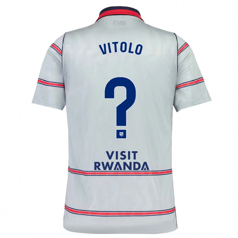 Danxen Niño Camiseta Vitolo #0 Gris Rojo Azul Marino Equipación Tercera 2026/27 La Camisa México