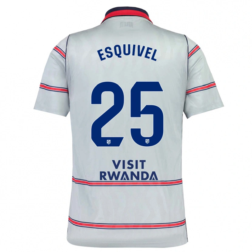 Danxen Niño Camiseta Salvi Esquivel #25 Gris Rojo Azul Marino Equipación Tercera 2026/27 La Camisa México