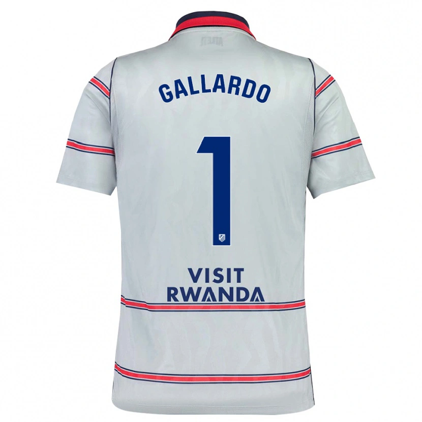 Danxen Niño Camiseta Lola Gallardo #1 Gris Rojo Azul Marino Equipación Tercera 2026/27 La Camisa México