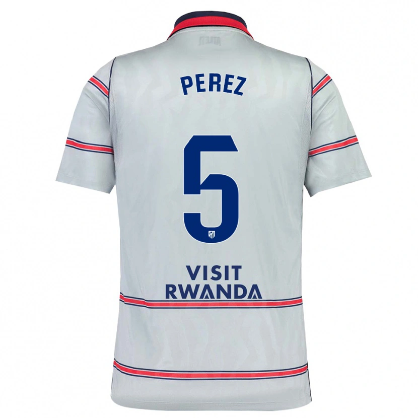 Danxen Niño Camiseta Xènia Pérez #5 Gris Rojo Azul Marino Equipación Tercera 2026/27 La Camisa México