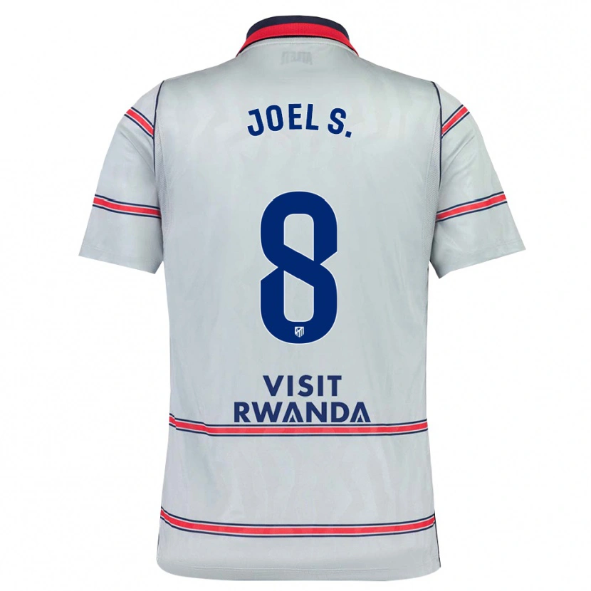 Danxen Niño Camiseta Joel Sánchez #8 Gris Rojo Azul Marino Equipación Tercera 2026/27 La Camisa México