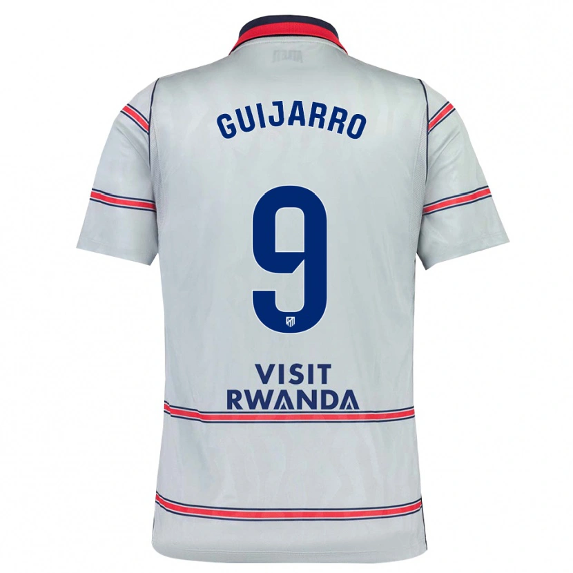 Danxen Niño Camiseta Sheila Guijarro #9 Gris Rojo Azul Marino Equipación Tercera 2026/27 La Camisa México