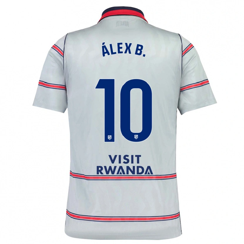 Danxen Niño Camiseta Álex Baena #10 Gris Rojo Azul Marino Equipación Tercera 2026/27 La Camisa México