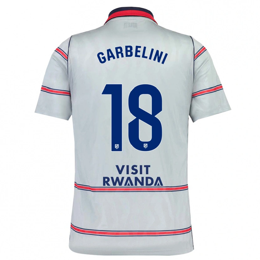 Danxen Niño Camiseta Gio Garbelini #18 Gris Rojo Azul Marino Equipación Tercera 2026/27 La Camisa México